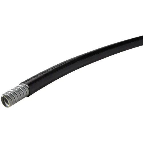 Schutzschlauch, Innen-Ø 40.3 mm, Außen-Ø 47.8 mm, BR 250 mm, PUR/Stahl, schwarz, 64400245 Highlight