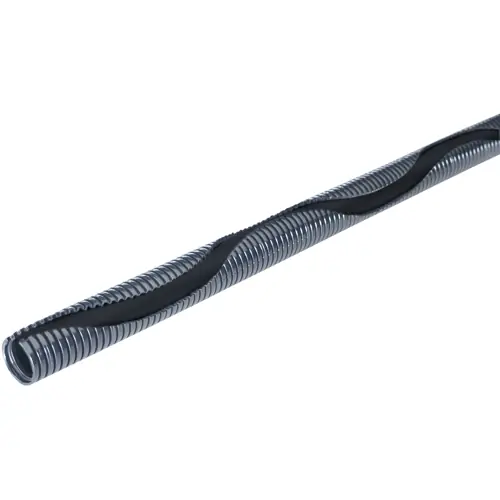 Billig Schutzschlauch, geschlitzt, Innen-Ø 16.6 mm, Außen-Ø 21 mm, PP, schwarz, 61806535