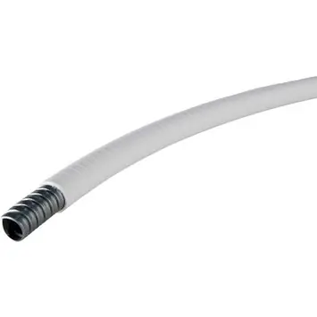 Spiral-Schutzschlauch, Innen-Ø 51.6 mm, Außen-Ø 59.9 mm, BR 210 mm, Spezial-Kunststoff, verzinkt, weiß, 55503285 Echt