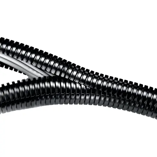 Kabelschutzschlauch, Innen-Ø 31.8 mm, Außen-Ø 43 mm, BR 560 mm, PP, schwarz, 83204262 Highlight