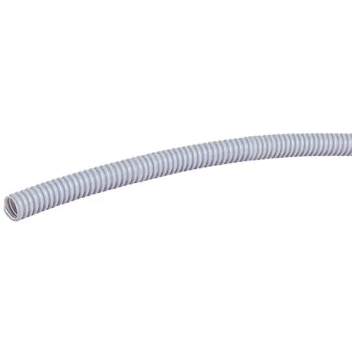 Schutzschlauch, Innen-Ø 22 mm, Außen-Ø 27 mm, PVC, grau, 91275 Rabatt