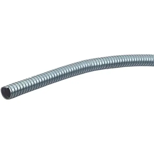 Geprüft Schutzschlauch, Innen-Ø 31 mm, Außen-Ø 36 mm, Stahl, verzinkt, silber, 97029