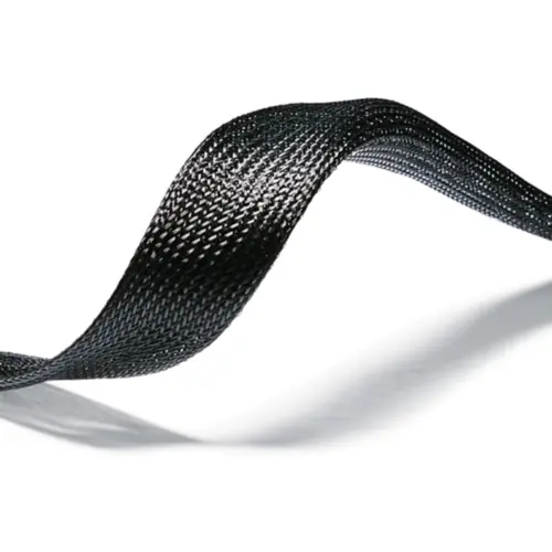 Kunststoff-Geflechtschlauch, Innen Ø 12 mm, Bereich 6-19 mm, schwarz, halogenfrei, -50 bis 150 °C, 170-00120 Expressversand