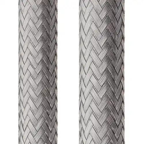 Metall-Geflechtschlauch, Bereich 4-8 mm, silber, -50 bis 250 °C, 14050702004 Meistverkauft