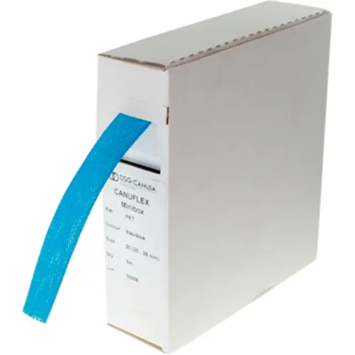 Kunststoff-Geflechtschlauch, Innen Ø 15 mm, Bereich 15-27 mm, schwarz, halogenfrei, -50 bis 150 °C, CANUFLEX MINIBOX 15 SCHWARZ, Packung mit 10 Meter Kracherpreis