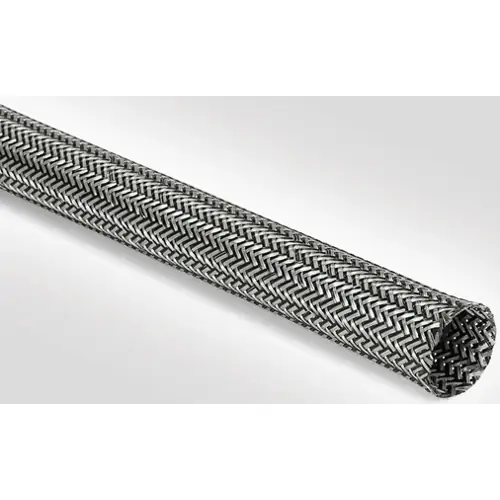 Jetzt Bestellen Metall-Geflechtschlauch, Innen Ø 16 mm, Bereich 14-20 mm, schwarz/silber, halogenfrei, -40 bis 150 °C, 173-01600