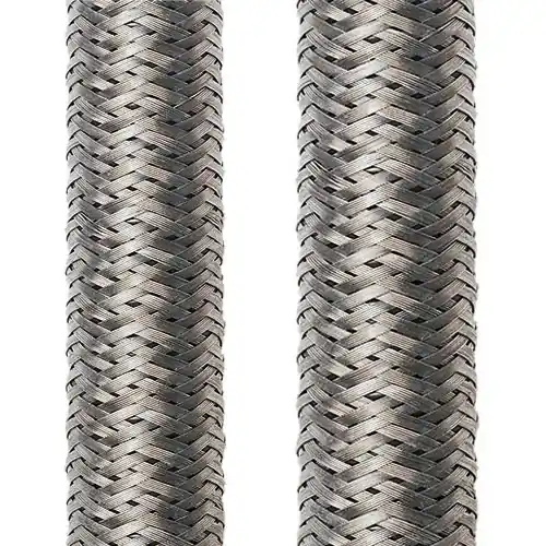 Metall-Geflechtschlauch, Innen Ø 15 mm, Bereich 12-22 mm, silber, -50 bis 250 °C, 14050101017 Sonderangebot
