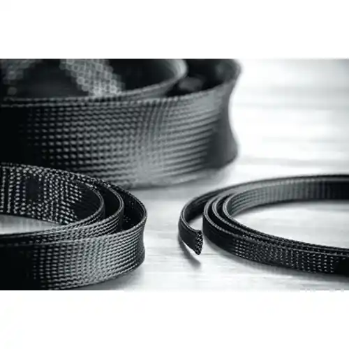 Kunststoff-Geflechtschlauch, Bereich 5-16 mm, schwarz, halogenfrei, -50 bis 150 °C, 170-81102 Direktkauf