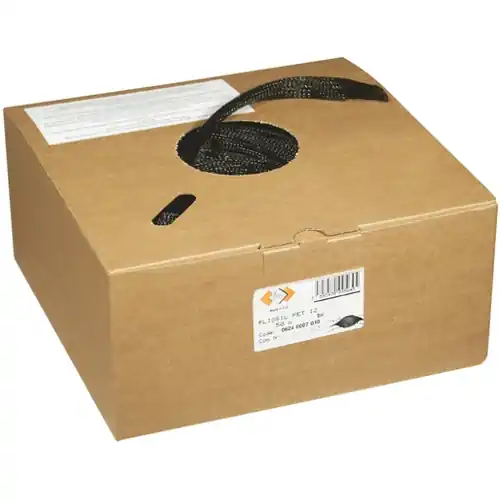 Solange Der Vorrat Reicht Gewebeschlauch, Bereich 10-30 mm, schwarz, halogenfrei, -50 bis 130 °C, 06240018010