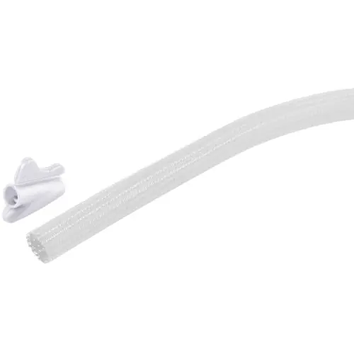 Geflechtschlauch-Set, Innen Ø 13 mm, Bereich 13-14 mm, weiß, halogenfrei, -50 bis 150 °C, BS18-33376 Online Kaufen