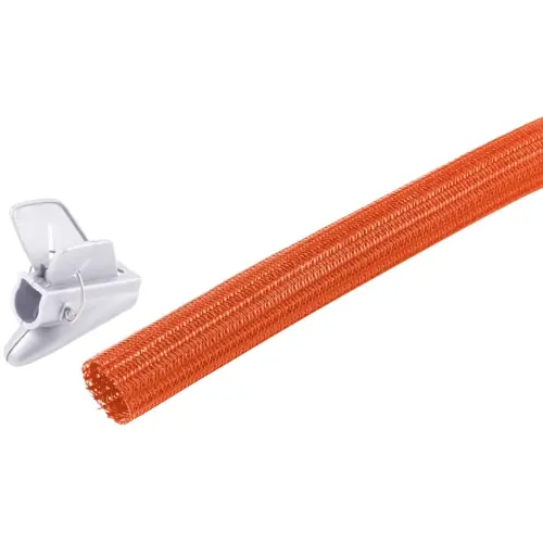 Geflechtschlauch-Set, Innen Ø 19 mm, Bereich 19-20 mm, orange, halogenfrei, -50 bis 150 °C, BS18-35377 Mega-Angebot