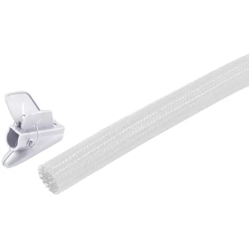 Neu Im Sortiment Geflechtschlauch-Set, Innen Ø 19 mm, Bereich 19-20 mm, weiß, halogenfrei, -50 bis 150 °C, BS18-35066