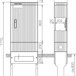 ABN Anschlusssäule SL175 Geprüft