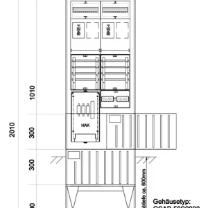Preiswert GSAB Elektrotechnik Zähleranschlußsäule 25.00.1P21ez