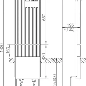 ABN Säule BH4 leer SK142H Kostenloser Versand