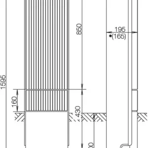 ABN Säule BH4 2 Einbaueinh. SK152A Neu Im Sortiment