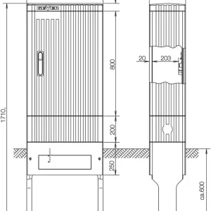 ABN Säule BH5 4 Einbaueinh. SK175A Top-Seller
