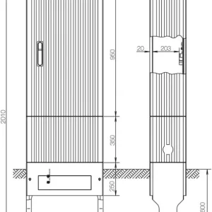Schneller Versand ABN Säule BH7 4 Einbaueinh. SK205A