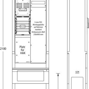 Sichere Zahlung uesa Zähleranschlußsäule ZAS-S-1-1MP EWE Netz