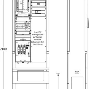Preis Gesenkt uesa Zähleranschlußsäule ZAS-S-1-1MP S.Berlin