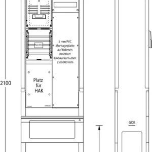 uesa Zähleranschlußsäule ZAS-S-1-1MP WEMAG Sonderaktion