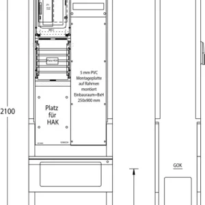 uesa Zähleranschlußsäule ZAS-S1-1MP-eHz Westn Top-Preis
