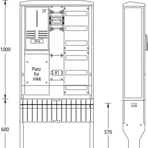 uesa Zähleranschlußsäule ZAS-S-1-1VF AVACON Kracherpreis