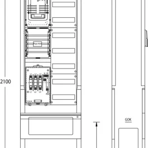 uesa Zähleranschlußsäule ZAS-S-1-1VF Bayernw. Nur Für Kurze Zeit