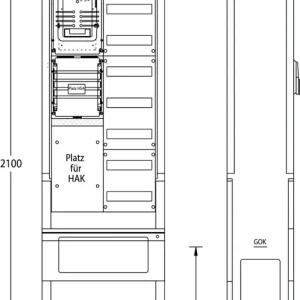 Versand Am Gleichen Tag uesa Zähleranschlußsäule ZAS-S-1-1VF ENSO
