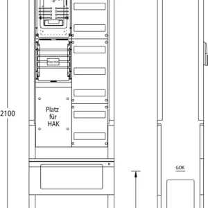 uesa Zähleranschlußsäule ZAS-S-1-1VF Mitnetz Jetzt Kaufen