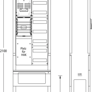 uesa Zähleranschlußsäule ZAS-S-1-1VF Netze BW Neuheit
