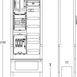 Nur Für Kurze Zeit uesa Zähleranschlußsäule ZAS-S-1-1VF S.Berlin