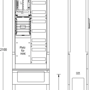 Highlight uesa Zähleranschlußsäule ZAS-S-1-1VF We.Weser