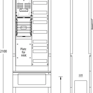 uesa Zähleranschlußsäule ZAS-S-1-1VF WEMAG Sofort Bestellen