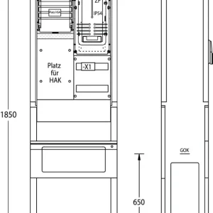 uesa Zähleranschlußsäule ZAS-S-1-S ENSO Online Kaufen