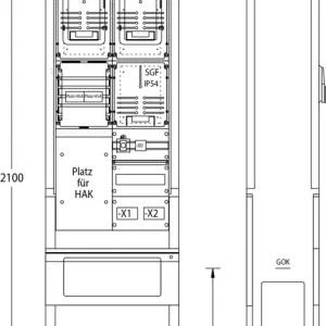 Schnäppchen uesa Zähleranschlußsäule ZAS-S-2-TSG Mitnetz