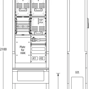 Preiswert uesa Zähleranschlußsäule ZAS-S-2-TSG Netze BW