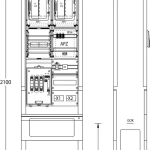 uesa Zähleranschlußsäule ZAS-S-2-TSG S.Berlin Zertifiziert