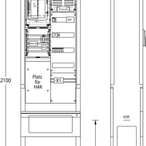 uesa Zähleranschlußsäule ZAS-S2-TSG-eHz Westn Preisknaller