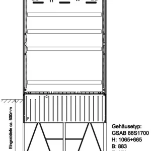 GSAB Elektrotechnik Kabelverteiler 88S1700K Kostenloser Versand