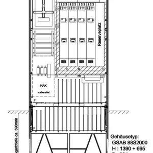 Knallerangebot GSAB Elektrotechnik Festplatzsäule 03.88.1P11Sy4DSZ