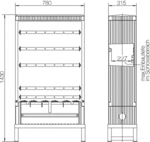 Neuheit Hager Festplatzverteilerschrank ZAF101B