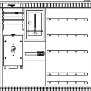 Wochenendangebot Hager Festplatzverteilerschrank ZAF102BF8