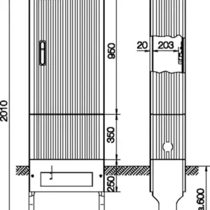 Hager Kabelverteilersäule ZAK205A Preiswert