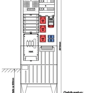 Angebot GSAB Elektrotechnik Festplatzsäule 04.1P11FP63322164S