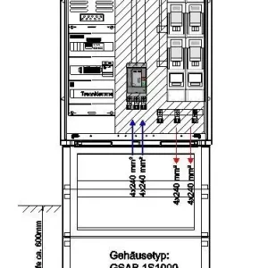 GSAB Elektrotechnik NA-Schutzschrank 1S1000AR150kW2LSL2 Must-Have